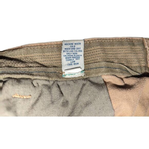 Old Navy Loose Fit Cotton Khaki Pants Sz 42 x 30 Dark Khaki Mens - Picture 5 of 8